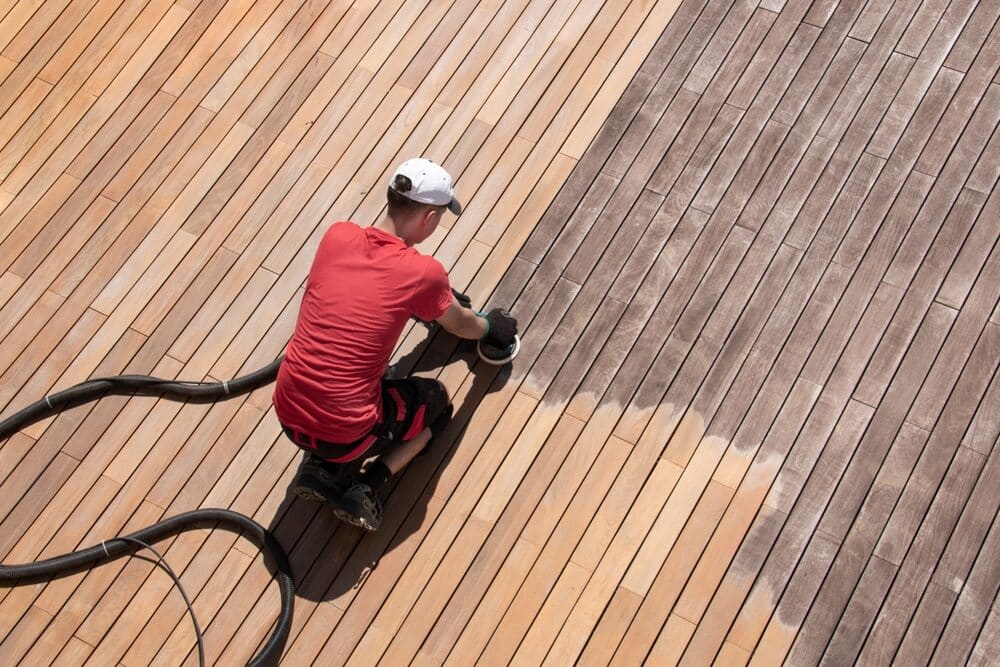 Deck Sanding Service at Long Island House Painters Long Island